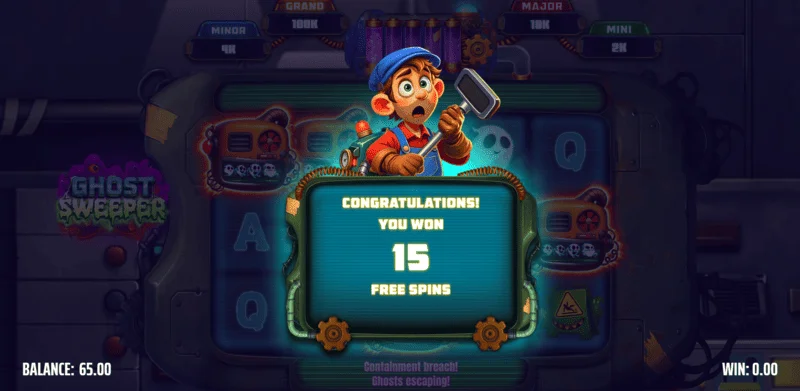 Ghost Sweeper - Inicio de Free Spins